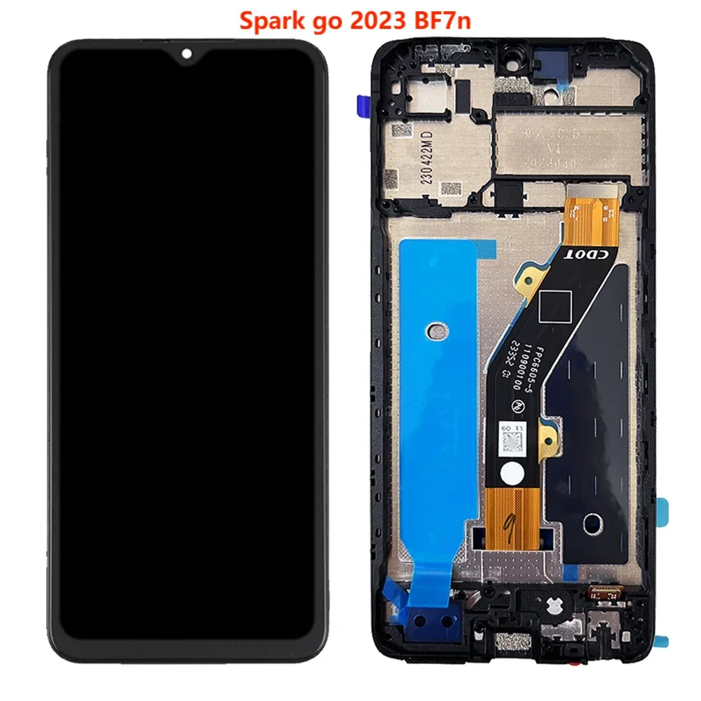 For Tecno Spark Go 2023 BF7n LCD Display Touch Screen Digitizer Assembly Spark go 2022 KG5 KG5h