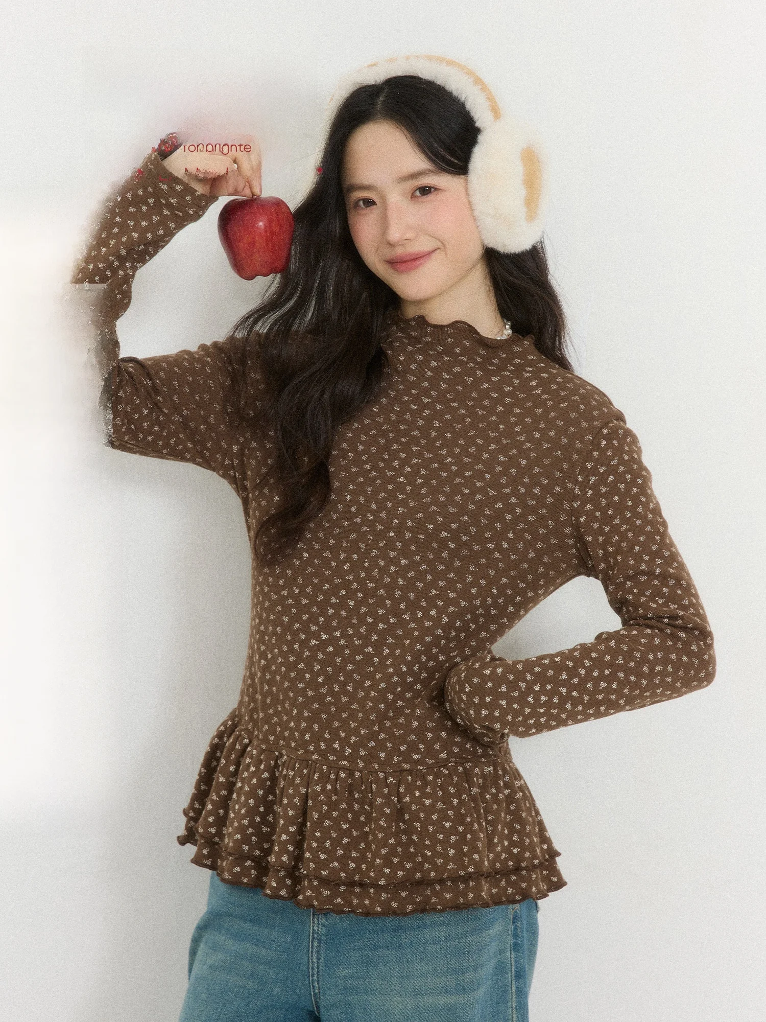 

Женский топ ORWhite Engli Countryside, удлиненный, с двойным слоем, с оборками, для ношения под одеждой