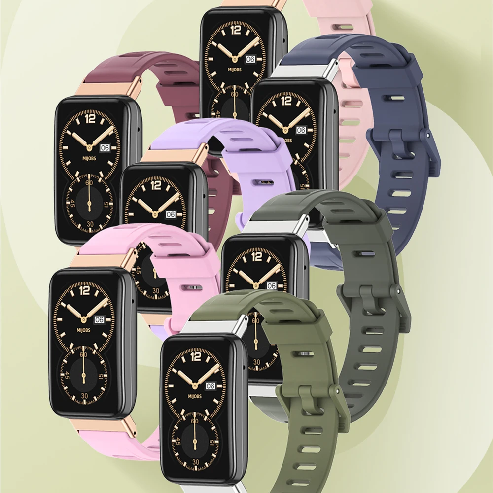 For Xiaomi Mi Band 7 Pro Strap Silicone Wristband Mi Band 7 Pro Bracelet NFC Global Version Watchband Correa Miband 7 Pro Strap