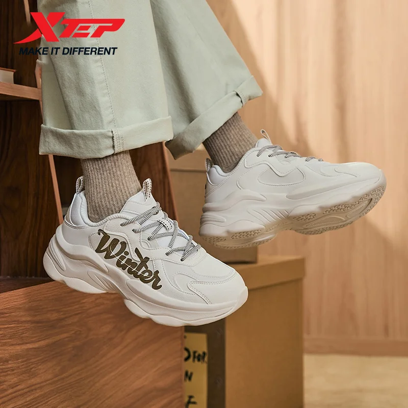 Buty Xtep Egg Roll Retro Damskie Zimowe Wytrzymałe Buty Sportowe Wygodne Modne Retro Sneakersy 976418320051