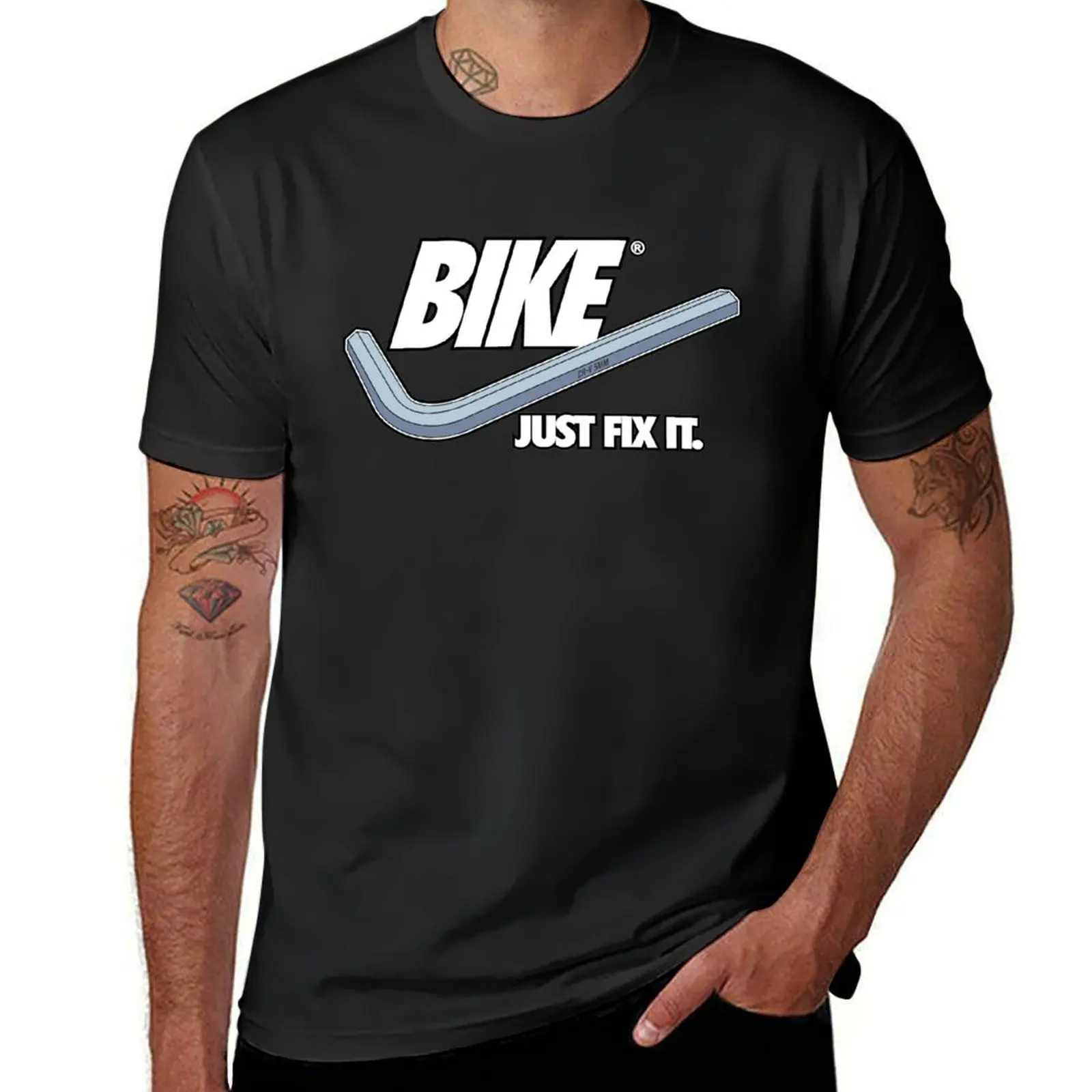 BIKE - Just Fix It | Light T-Shirt new edition graphics Short sleeve tee men