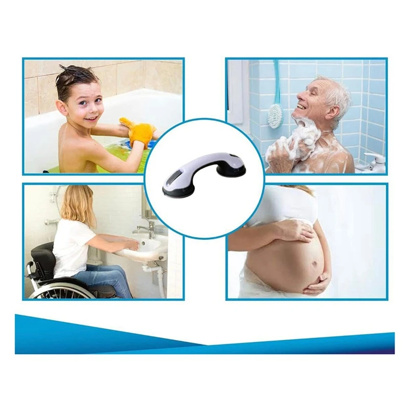 Handrails Are Used In Bathtubs & Showers. Secure Handrail Elderly Sucker Grab Rod