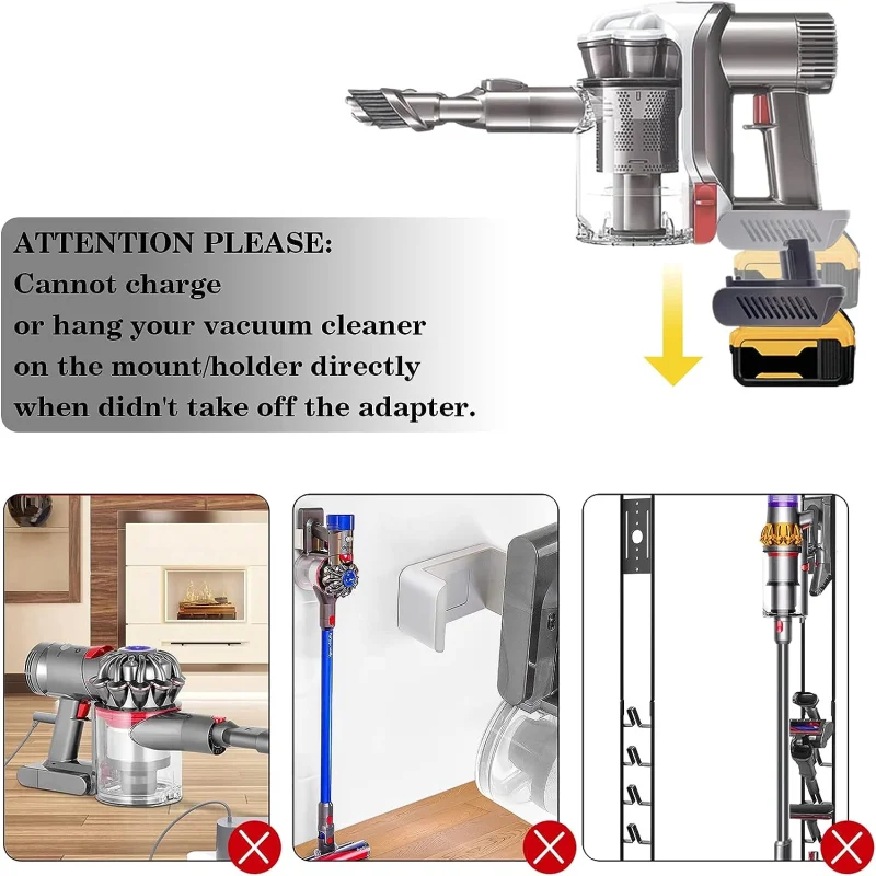 Battery Adapter for Makita/Dewalt/Milwaukee 18V Li-ion Battery Convert To For Dyson DC35 DC34 DC31 Handheld Vacuum Cleaner tool