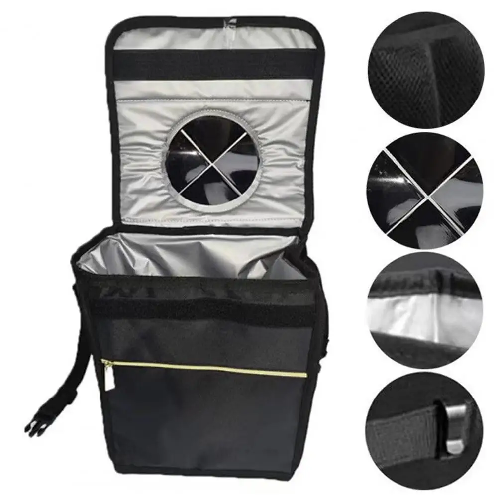 2023 1 Pcs Black Car Waterproof Trash Bag Trash Can Garbage Waste Storage Bin Easy To Fold Large Capacity Can Receive Liquid