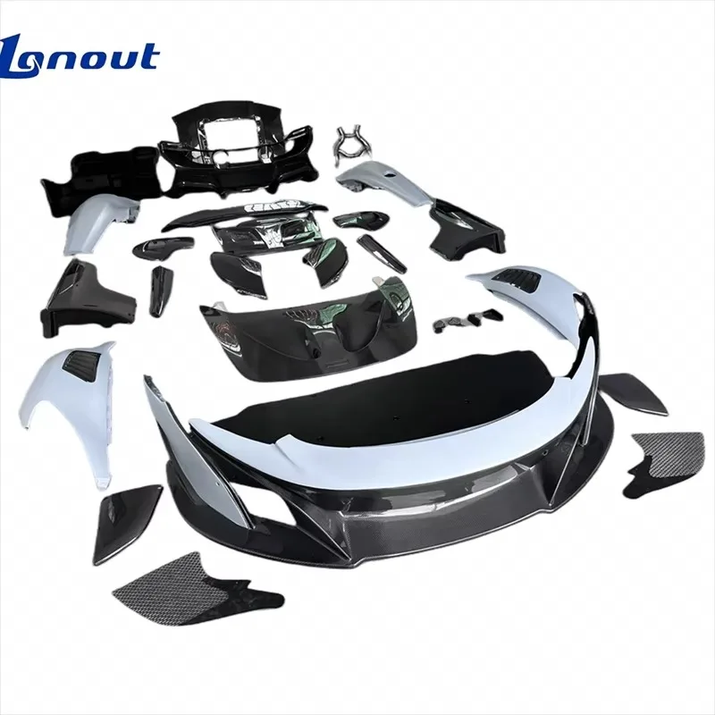 Suitable for McLaren MP4-12C 650S Upgraded High Quality 675LT Dry Carbon Fiber Exterior Surround Full Set Conversion Body Kit