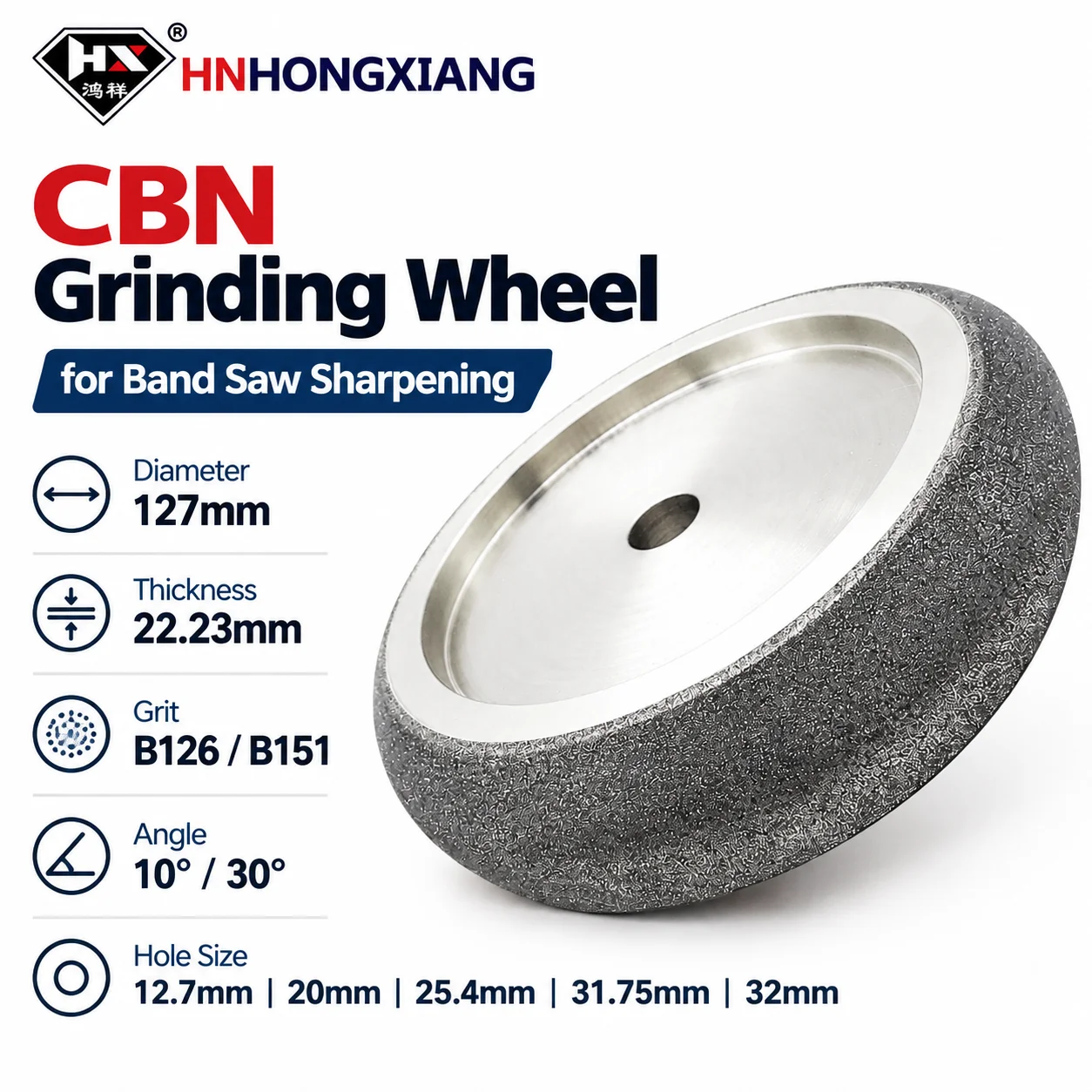 Band Saw Blade Sharp Diamond Grinding Wheel Electroplating CBN Grinding Wheel Muela Abrasiva De CBN Roda CBN