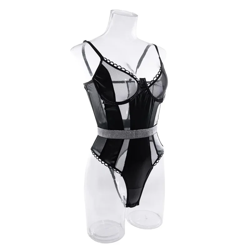 Nolia Women Lingerie Sexy Luxury Pornos Suit PU Leather See Through Fetish Underwear Erotic Uncensored Under Wear Exotic In 5d4;