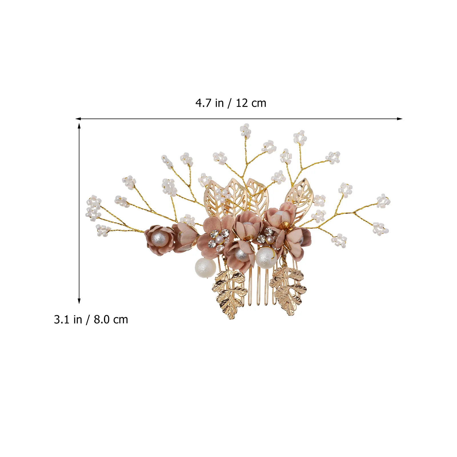 1 مجموعة دبابيس الشعر الزفاف الأزهار حجر الراين الجانب أمشاط الزفاف أغطية الرأس النساء اللؤلؤ اكسسوارات الديكور زهرة أمشاط الشعر الجانبية