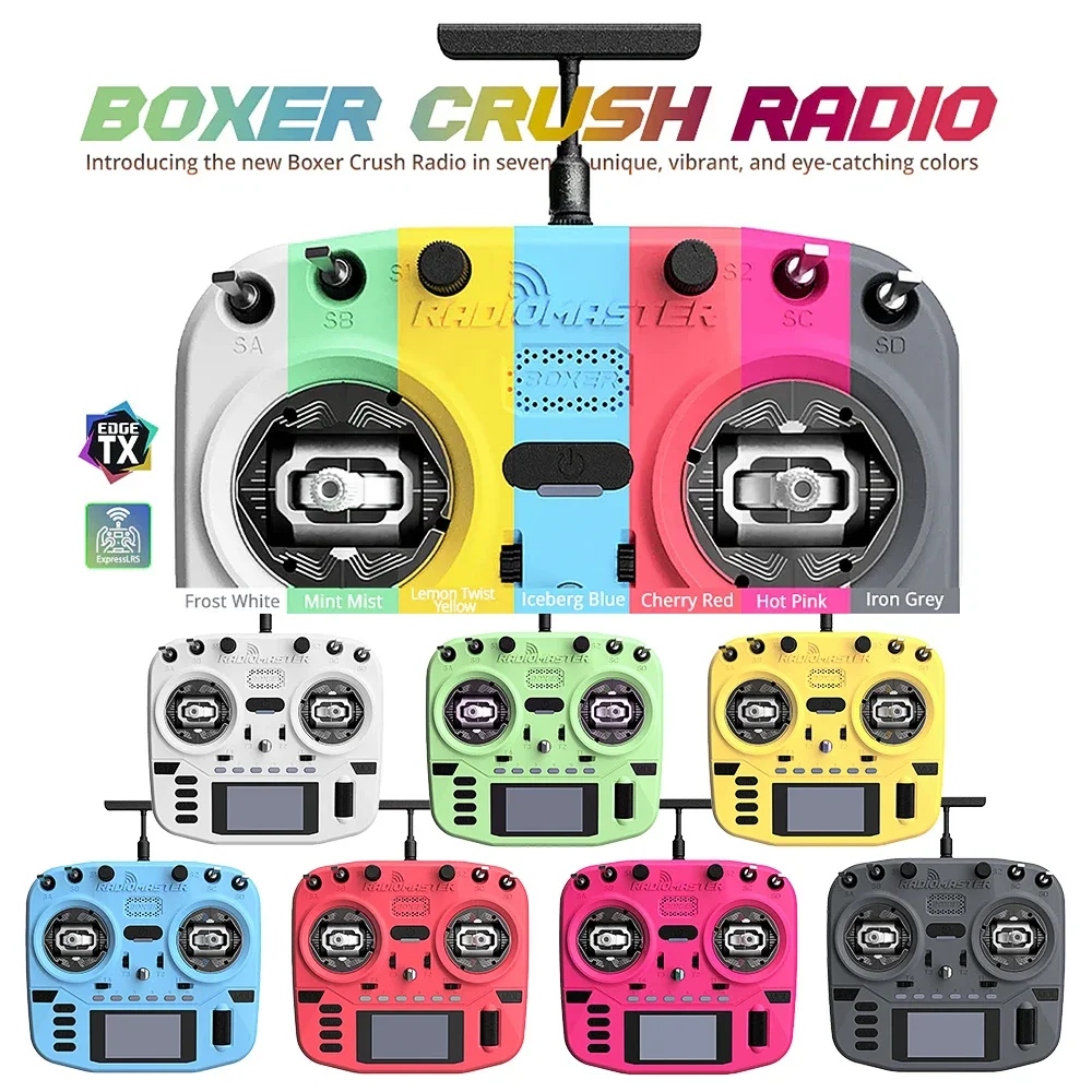 Radiomaster Boxer Crush Radio Controller Transmitter Pre-installed EdgeTX Operating System ExpressLRS RF System for RC FPV Drone