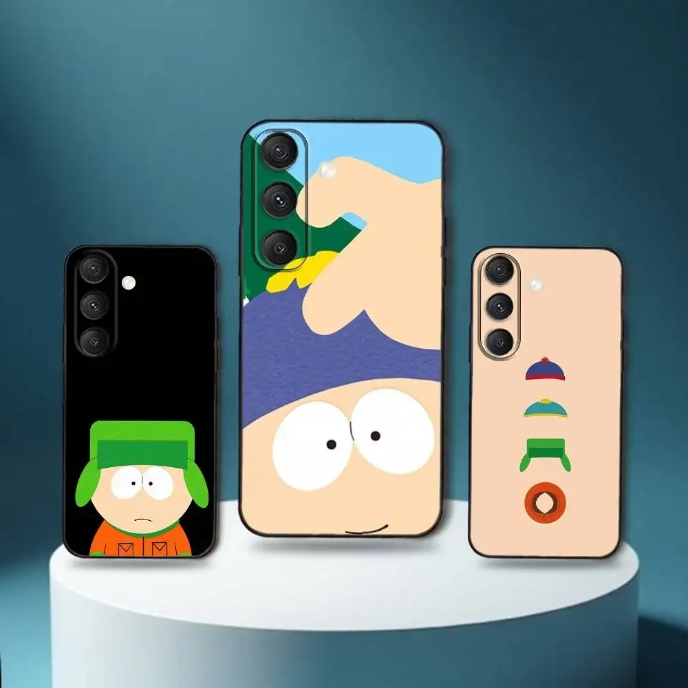 

Cartoon S-South Park Phone Case For Samsung S25,S24,S23,S22,S21,S20,S10,Ultra,Plus,Lite,FE,Soft Silicone Black Cover