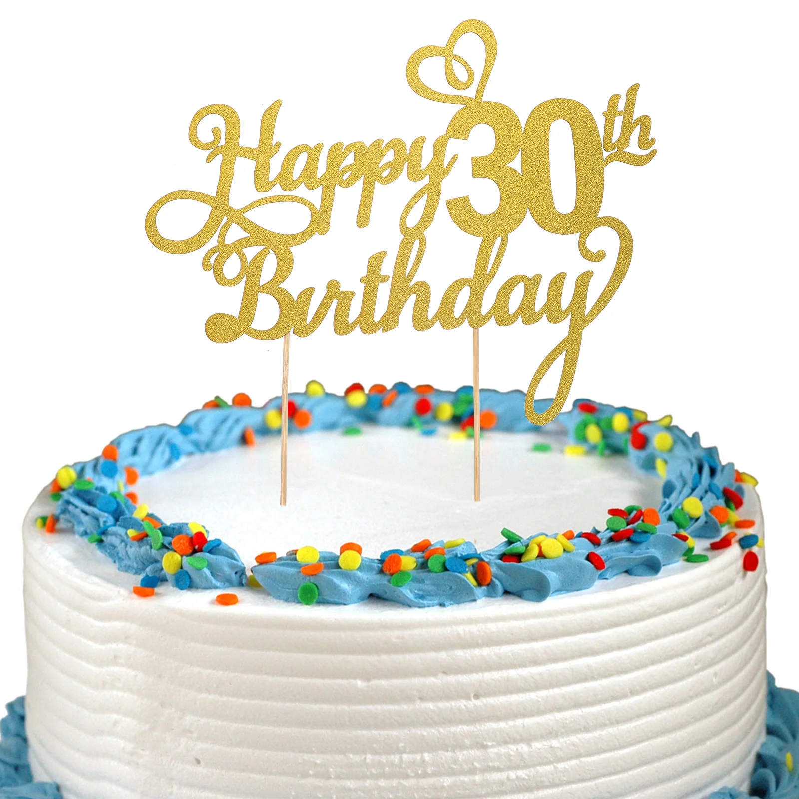 

3 Pcs Birthday Cake Decoration Ornament Happy Decorations Topper for Diy Toppers Cakes