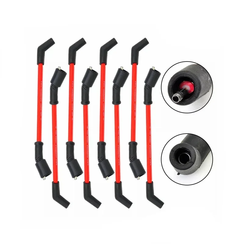 

8pcs High Heat Spark Plug Ignition Wires For Chevrolet Silverado Tahoe Gmc Savana Sierra Hummer H2 H3 48322 48322r 9748rr