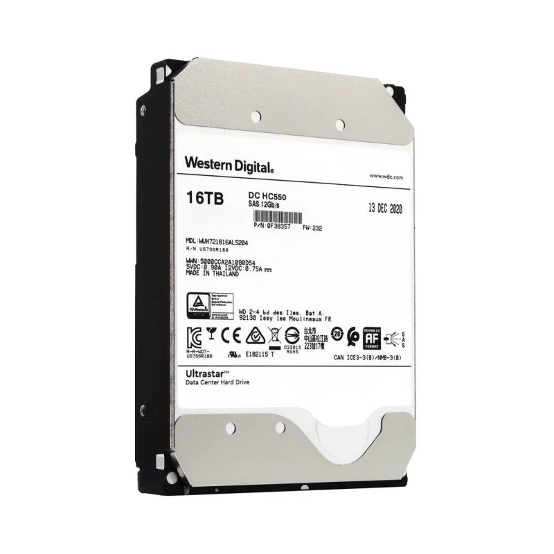 

Server hdd WD Ultrastar DC HC550 16TB hard drive WUH721816AL5204