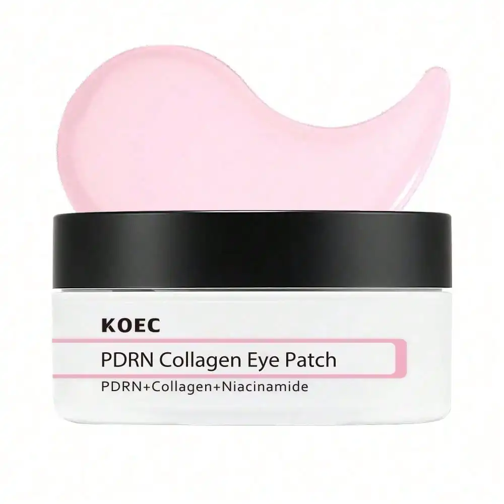 PDRN Collagen Eye Patch, 60-Count Under Eye Patches Depuff, Cool And Firm Skin. Rich In PDRN, Collagen And Active Ingredients For Daily Eye Care. Suitable For Vacations And Office Use, A Practical Present.