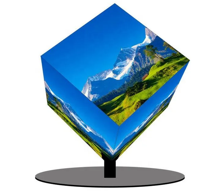 

LED square Screen 360 Degree Viewing Multi-sided Viewing Waterproof and Energy Saving Shopping Mall Creative Custom Cube Screen