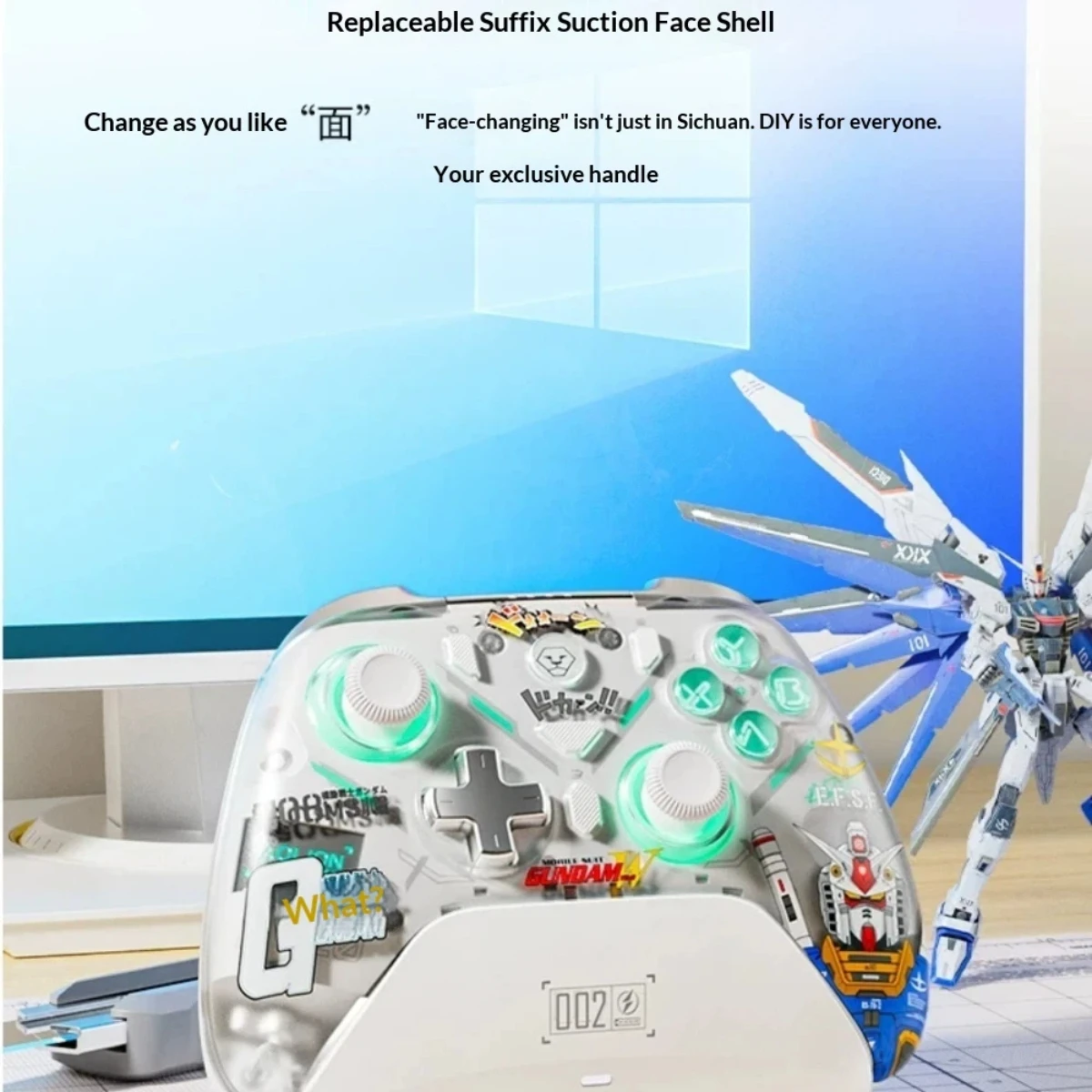 

Беспроводной игровой контроллер AOLION K20 с настраиваемым программированием макросов, совместимый с ПК, Steam, Switch, Android, iPad, Xbox