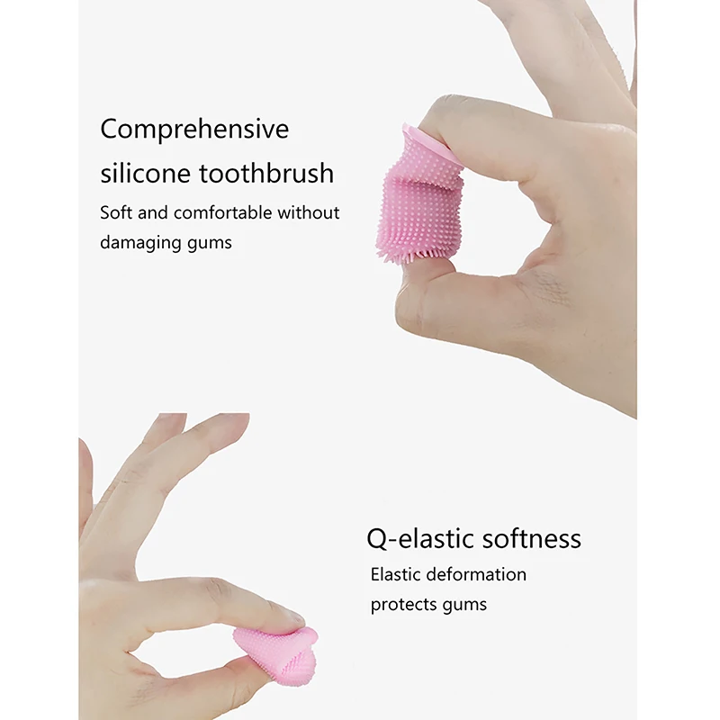 Cane morbido Pet Finger spazzolino da denti pulizia dei denti cura dell'alitosi strumento spazzolino da denti in Silicone forniture per la pulizia del gatto pulizia orale dell'animale domestico