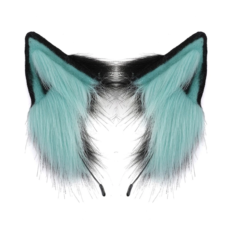 Peluche Cat Ear Cosplay Fascia per capelli Peluche Orecchie pelose Compleanno Cosplay Party Fasce per capelli Accessori per per