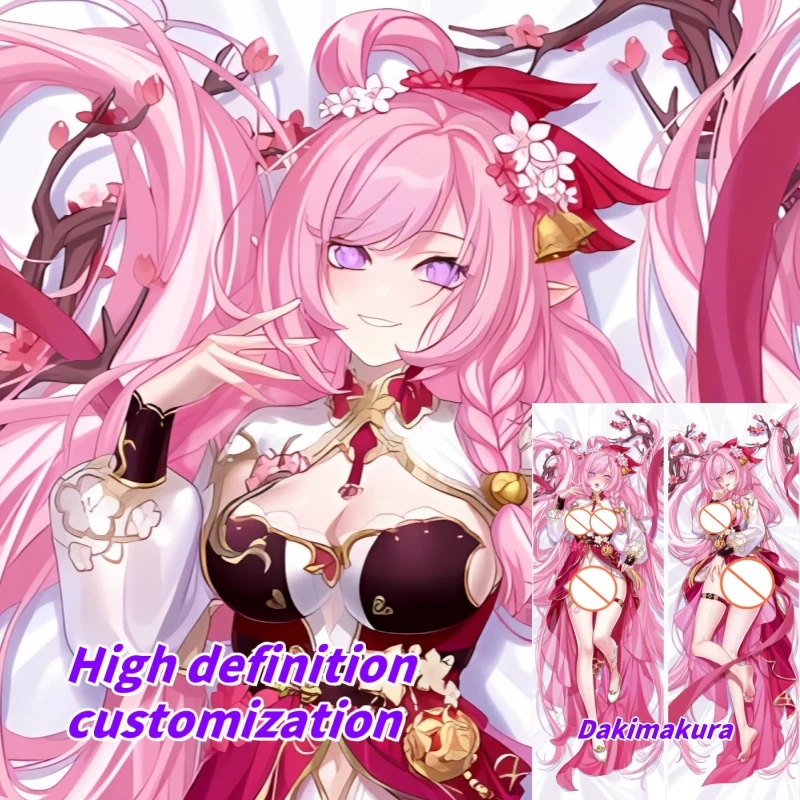 

Dakimakura Anime Pillow Case Honkai Impact 3 Elysia Double-sided Print Of Life-size Body Pillowcase Gifts Can be Customized