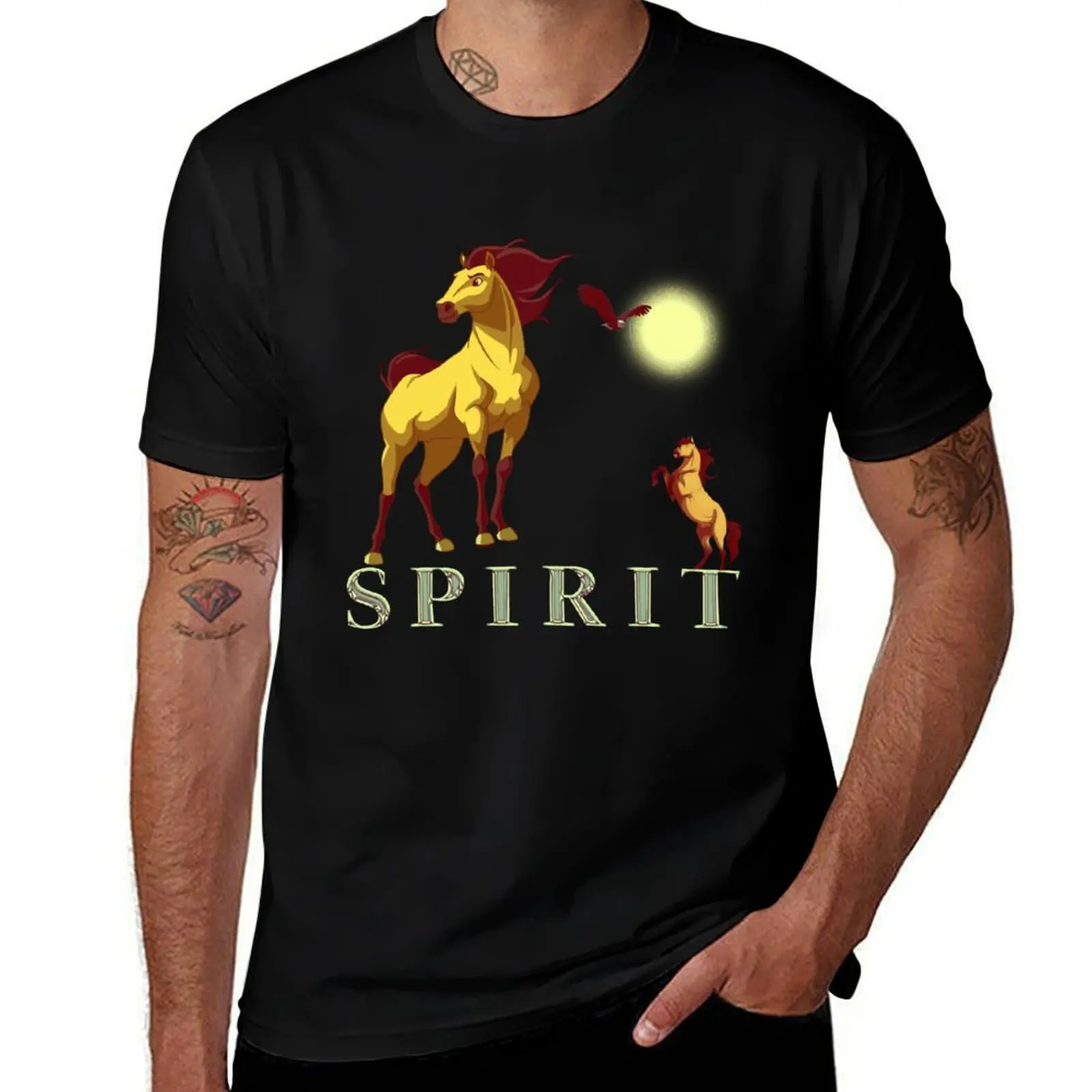 

Spirit Stallion of the Cimarron T-Shirt baggy shirts boys animal print mens cotton t shirts