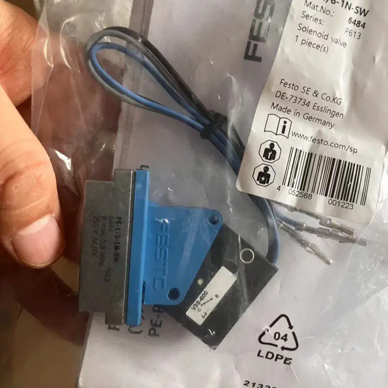 Festo Pressure Switch PE - 1/8-1 N - SW New Original Order No. 64