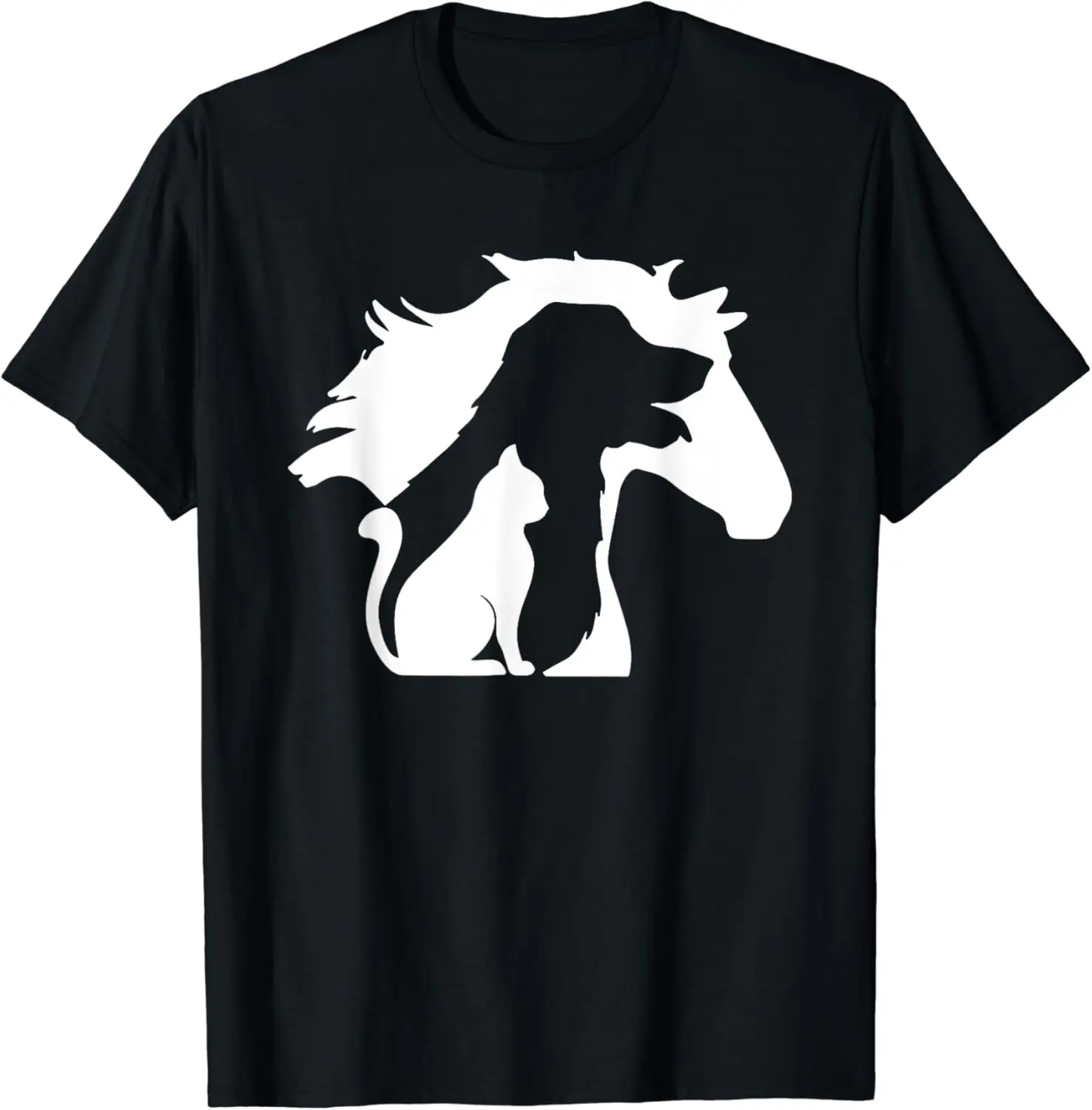 

horse dog cat silhouette T-Shirt