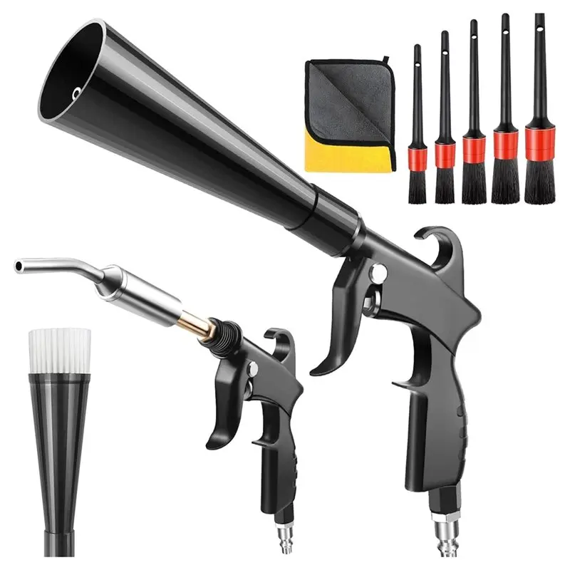 

Dust Gun Blowing Water Dry Cleaning Gun Pneumatic Car Wash Tool Durable Tornado Interior Cleaning Machine Car Interior