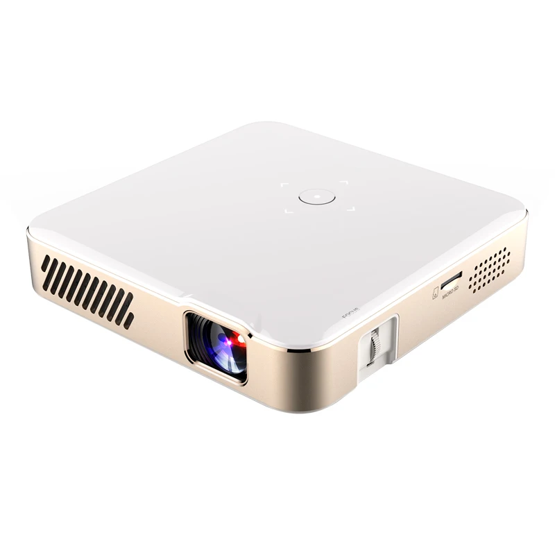 Smart Android 9.0 DLP LED Proyector Home Theater Auto Keystone 2.4G+5G WIFI Wireless Native 1080P Hologram Mini Projector 4K
