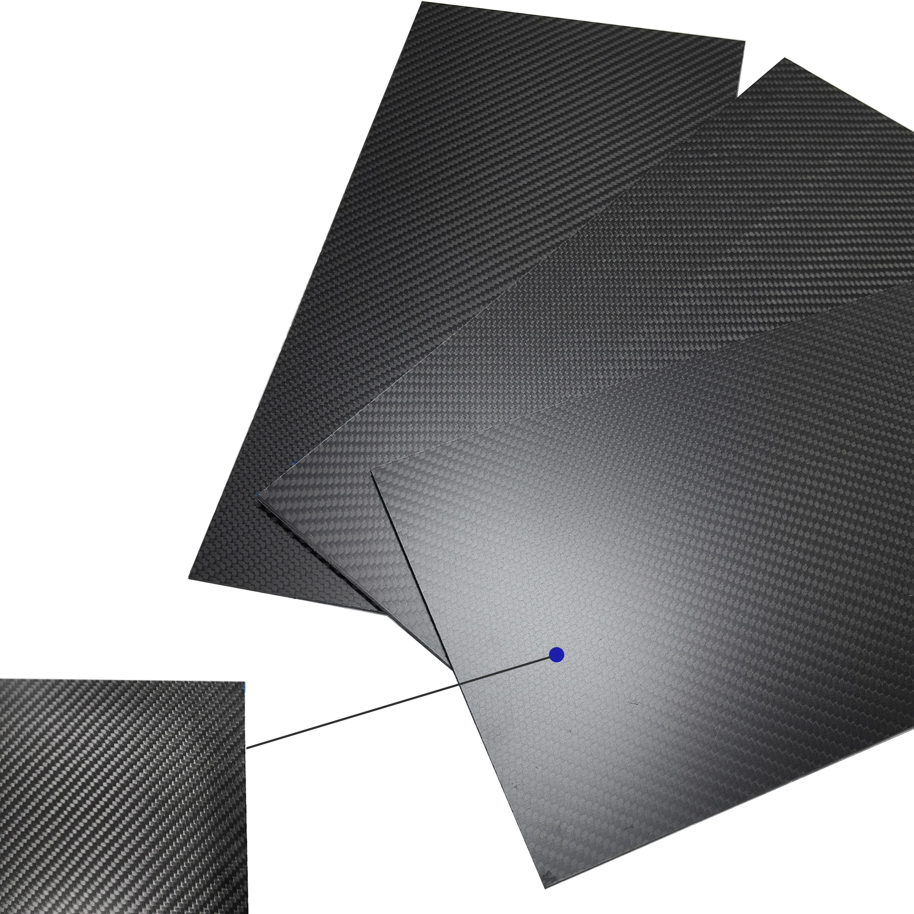 

200mm X 400mm 0.5mm 1mm 1.5mm 2mm 3mm 4mm 5mm Carbon Plate Panel Sheets High Composite Hardness Material Carbon Fiber Board