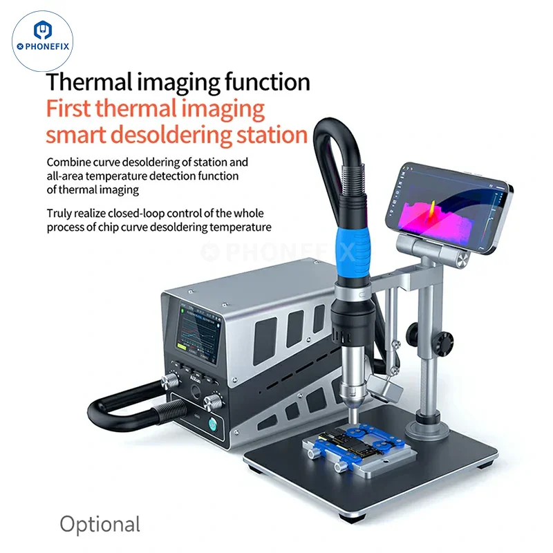 Imagem -03 - Aixun-pistola de ar Quente Inteligente com Anel Bluetooth Estação de Retrabalho Bicos para Telefone Tablets Smd Reparo Bga H314 1400w