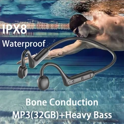 Bone Conduction Wireless Headset Waterproof Neck Wearing Bluetooth Headset High Power Stereo Sound Boot 168 Hours Headset