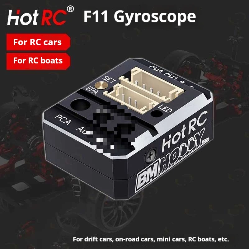 

Hotrc F11 Модель автомобиля Гироскоп Пульт дистанционного управления Лодка Мини ЧПУ Металл Большая нога Автомобиль Дрифт Плоский ход Серво Стабильность