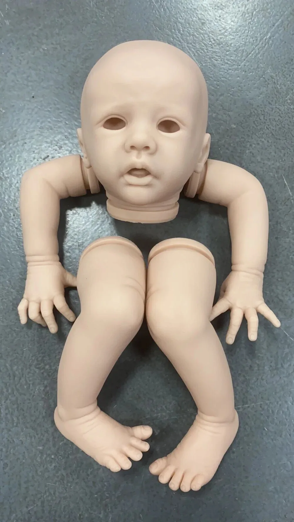 20inch Reborn Doll Kit Ella Rare Limited Edition Soft Vinyl Unpainted Unassembled Doll Kit with Body and Eyes Kit Bebe Reborn