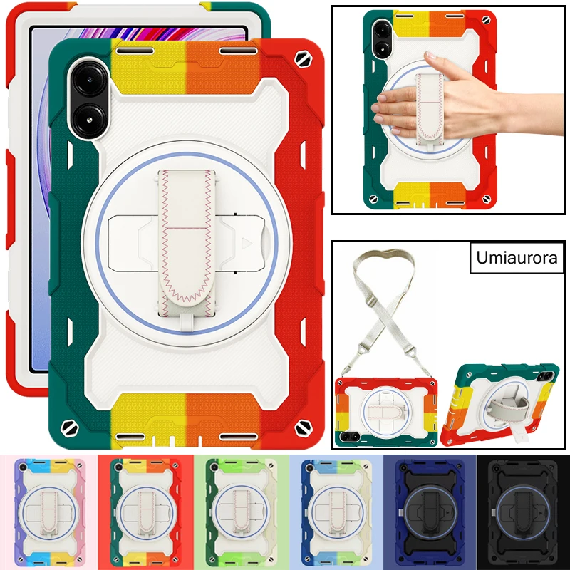 

Для Xiaomi Pad 5 6 6S Pro 12,4 Pad7 11,2 Redmi Pad 2 11 дюймов SE 8,7 Pro 12,1-дюймовый противоударный чехол-подставка для ПК, планшета, прочный чехол