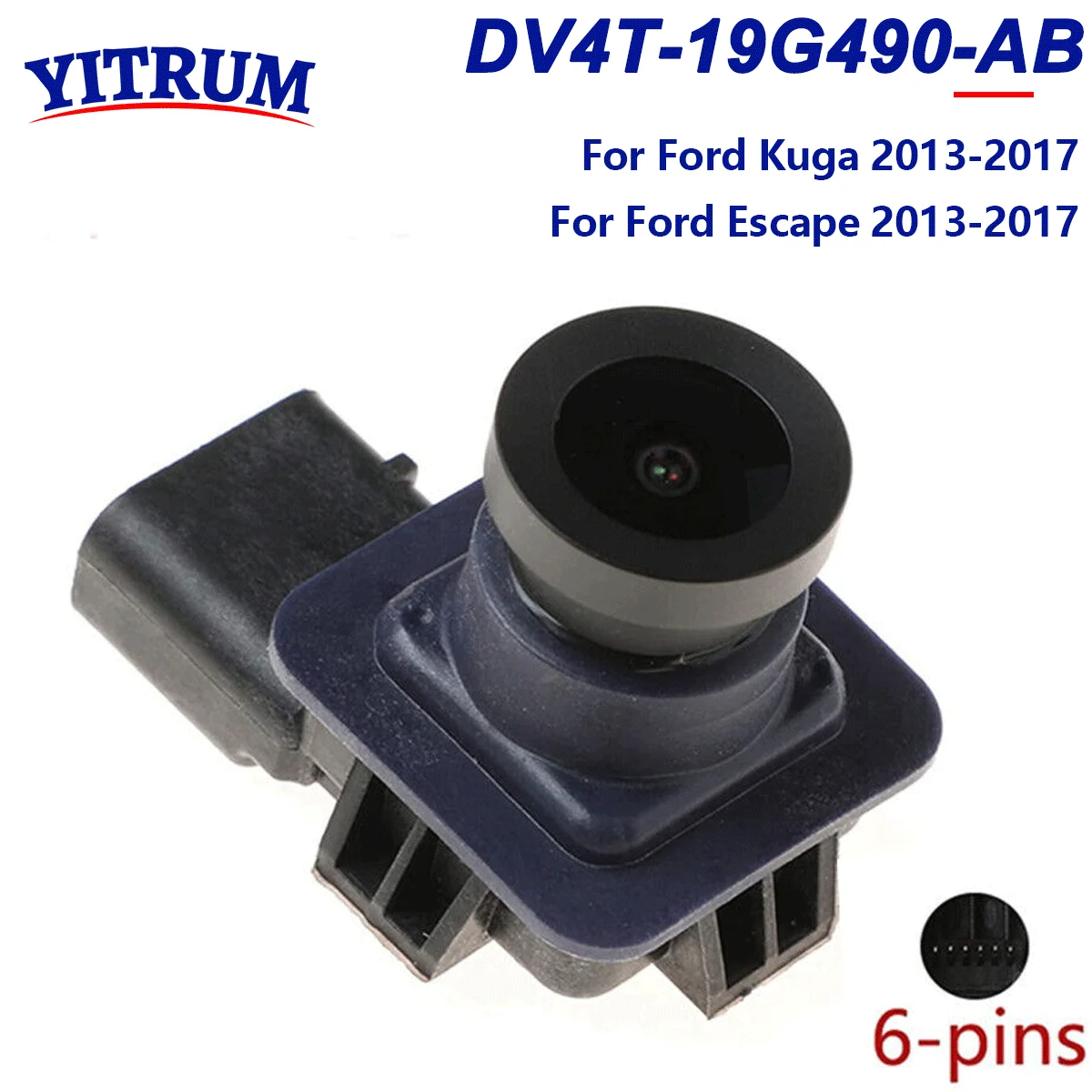 

YITRUM DV4T-19G490-AB For Ford Kuga 2013-2017 Ford Escape 2013-2017 Rear View Backup Parking Reverse Camera Parking Assistant