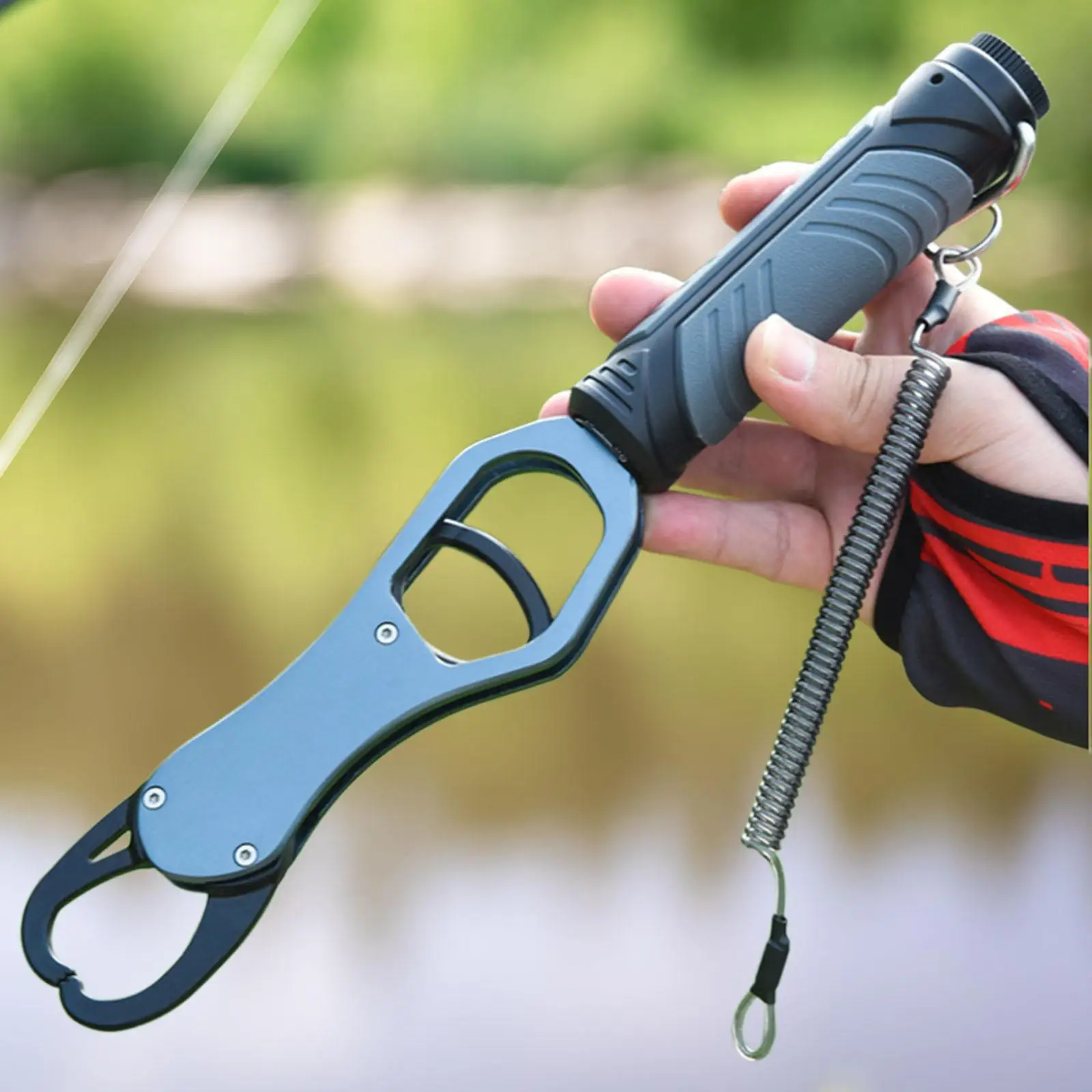 Lip Gripper with Spring Scale Scale Catfish Mouth Pliers Control