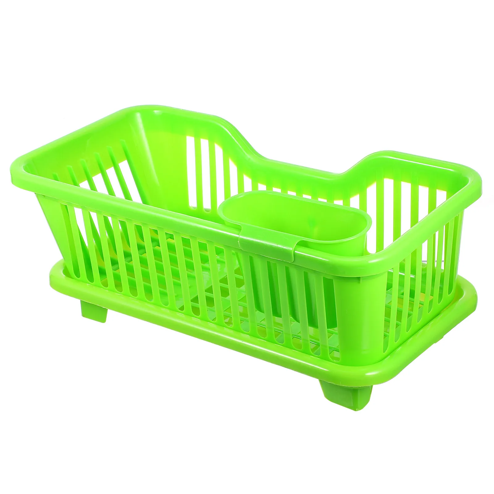 

Plastic Kitchen Dish Rack Stable Multifunctional Drying Tableware Cutlery Holder Bowl Chopsticks Spoon Fork Storage