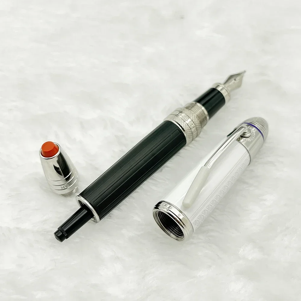 2025 جديد فاخر شخصية مشهورة نافورة رولربال قلم حبر جاف عالي الجودة هدايا الكتابة التجارية
