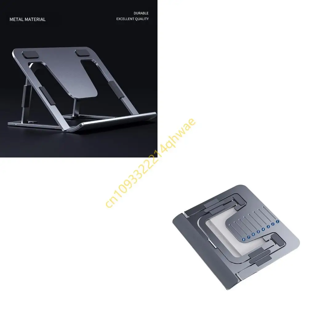 

Aluminum Alloy Desk Phone Tablets Holder Stand For Laptop Pad Adjustable Desktop