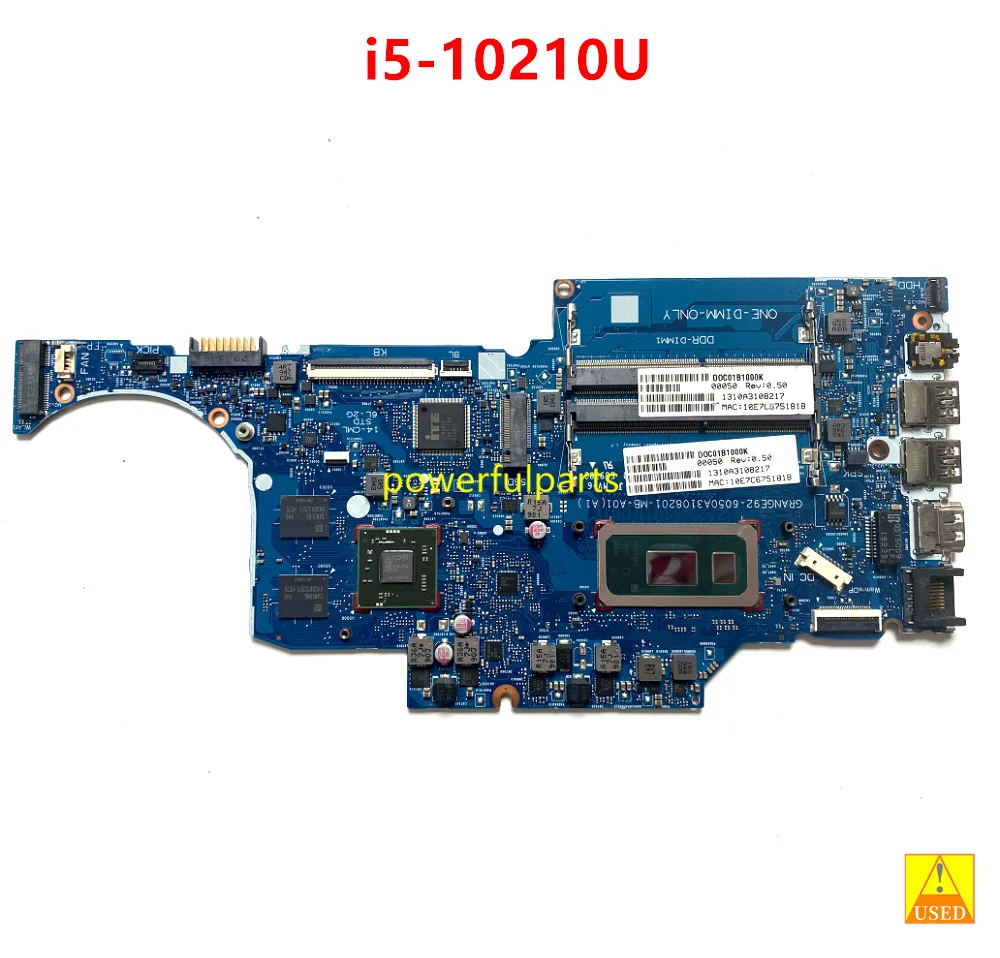 6050A3108201-MB-A01 Motherboard For Hp 14-CK 240 G7 Notebook Mainboard i5-10210u Cpu + AMD Graphic On-Board Working Good