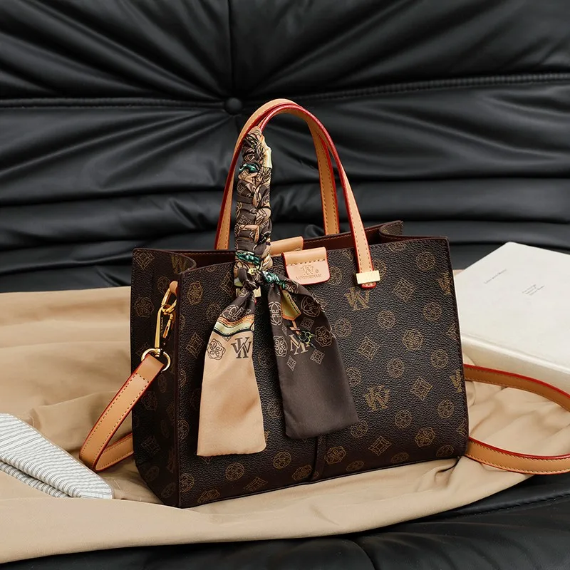 Retro-chique crossbody clutch voor dames - moderne effen leren portemonnee met luxe kettingriem