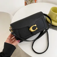 2025 ¡Caliente! Bolso bandolera cuadrado pequeño de caviar simple para mujer - Portátil y moderno - Diseño delantero