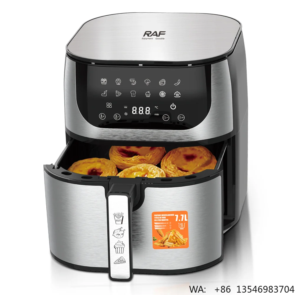 freidora-de-aire-multifuncional-raf-de-acero-inoxidable-con-pantalla-tactil-1800w-alta-calidad-uso-domestico-facil-de-limpiar