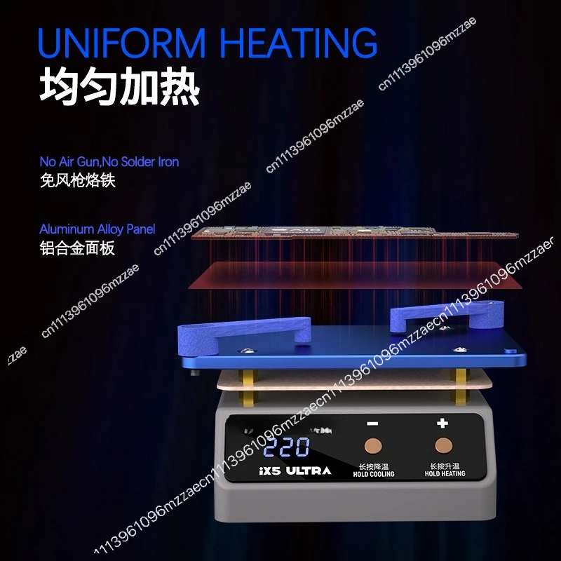 The Preheating Heating Platform Breaks Through The IX5 Layered Bonding Universal Heating Table for Tin and Glue Removal