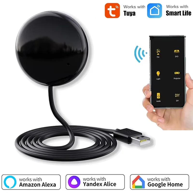 

Универсальный ИК-пульт Tuya WiFi для умного дома, совместимый с Alexa, Google Home и Smart Life