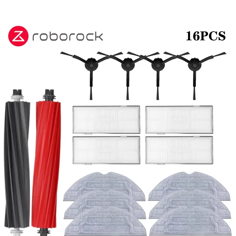 

Roborock S8 S8 Pro Ultra S8+ Robot Vacuum Spare Parts Main Side Brushes Mop Cloths HEPA Filters Dust Bags Accessories