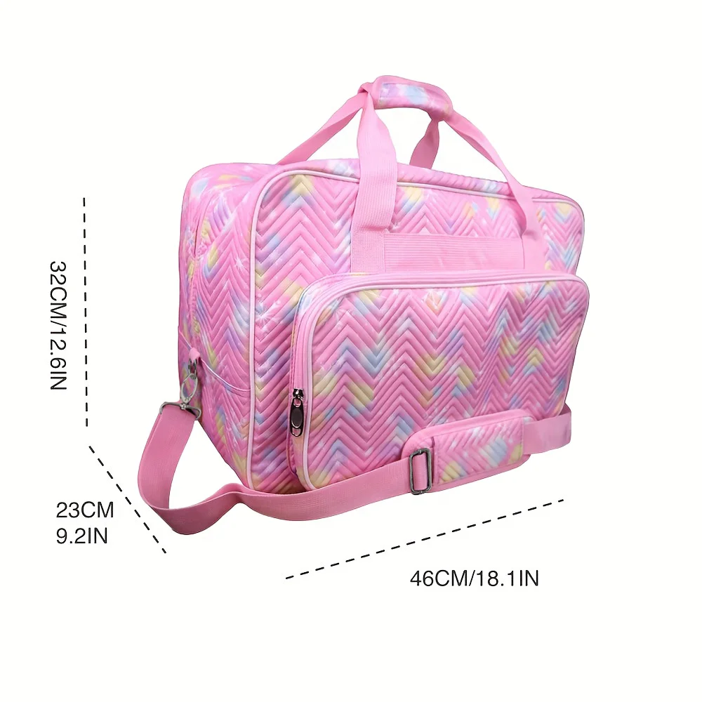 

Женская сумка для шитья, сумка для хранения с плечевым ремнем, универсальная дорожная сумка-тоут для девочек