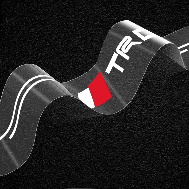 CarTransparent سيارة جذع شارة واقية ملصق اكسسوارات لتويوتا TRD شعار كورولا Chr أفينسيس يارس كامري سباق
