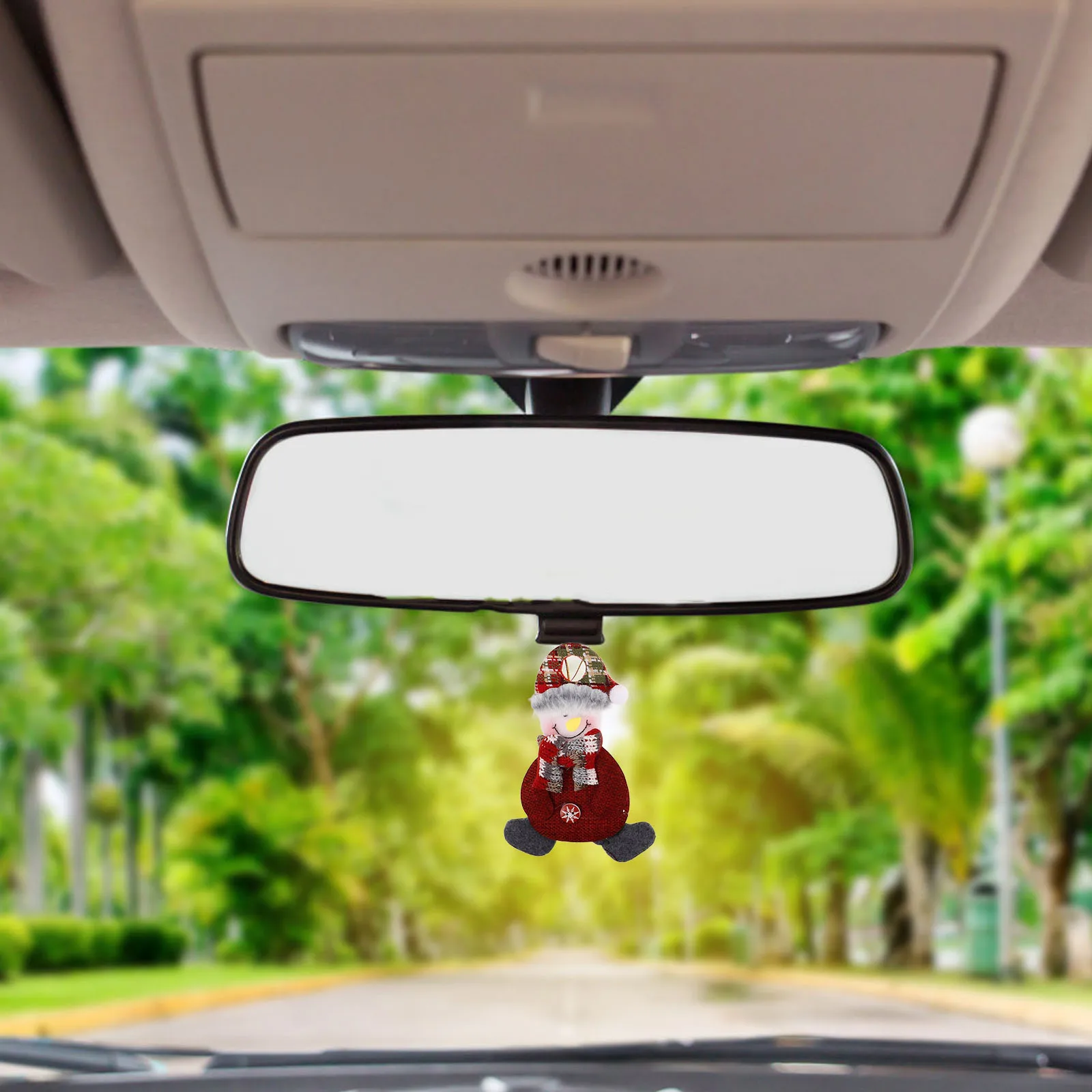 

6pcs Car Pendant Decoration Hanging Fabric Snowman naments Xmas Tree Holiday Party Favors Christmas Accessories