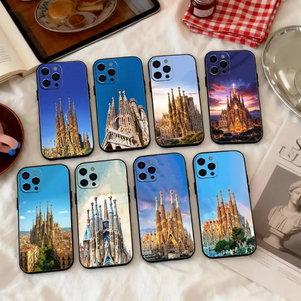 

Architectural scenery of Barcelona Phone Case Silicone Soft For IPhone 17 16 15 14 13 12 11 X XR Plus Pro Max Plus